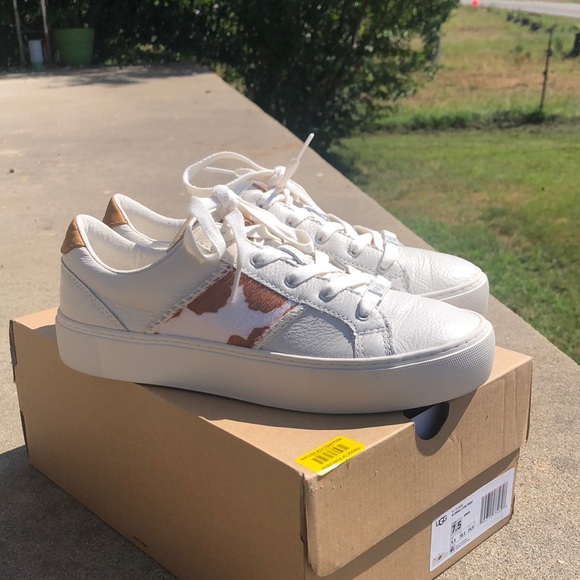 UGG Shoes - Authentic UGG Dinale Cow Print Sneakers